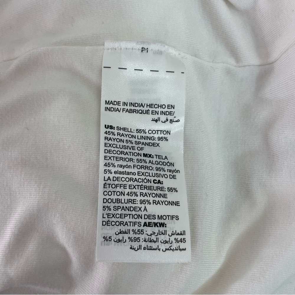 Chico's Cream Black Embroidered Dress Large - Picture 7 of 9